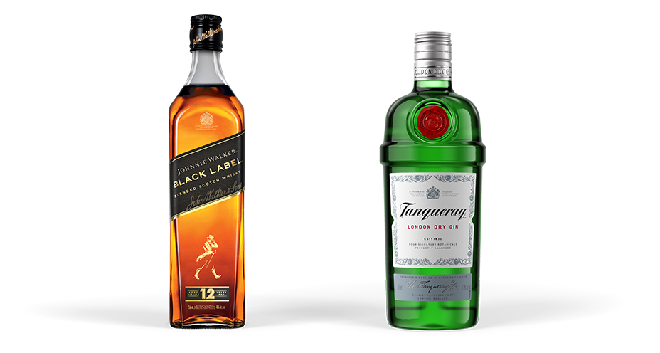 Johnnie Walker és Tanqueray